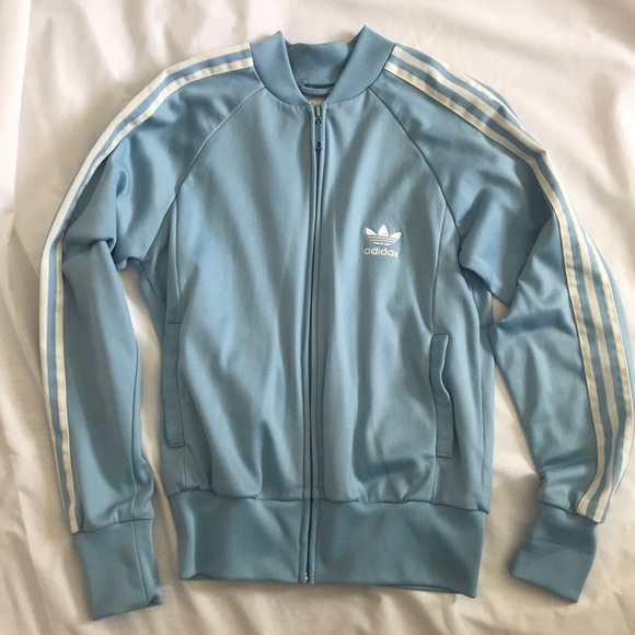 baby blue adidas tracksuit womens